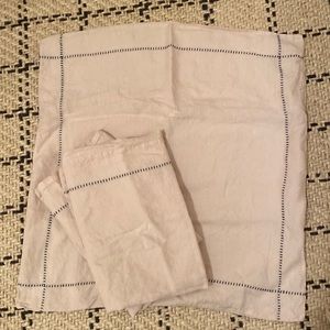 (3) Anthropologie  euro shams (SOLD)